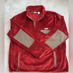 L.L. Bean Rust Soft Fleece Pullover
